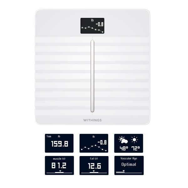 Withings Body Cardio Full Composition Smart Scale, BMR + Visceral Fat