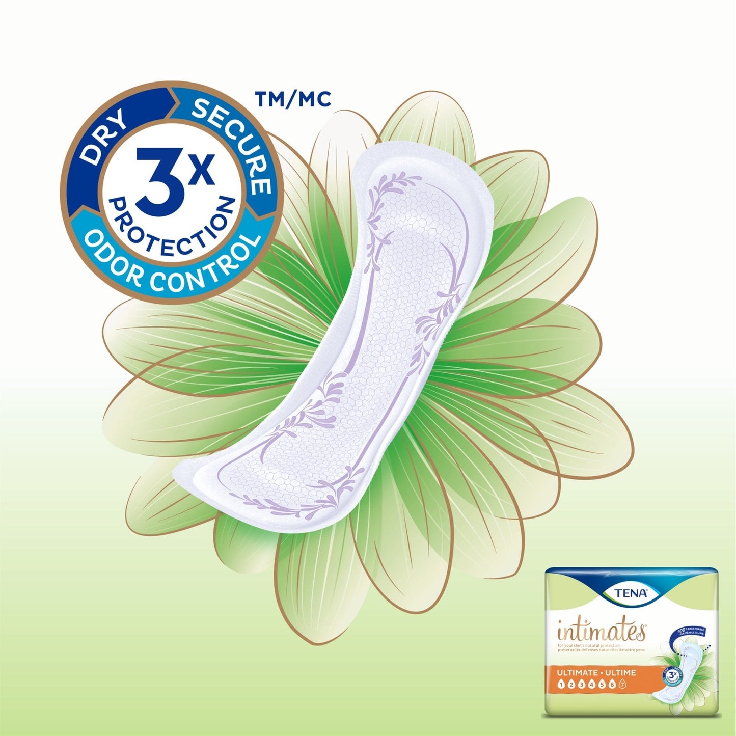 Tena® Intimates™ Ultimate Bladder Control Pad for Women, 16" Length, 33 ct.