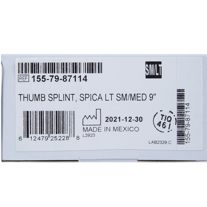 McKesson Left Thumb Splint, Small / Medium