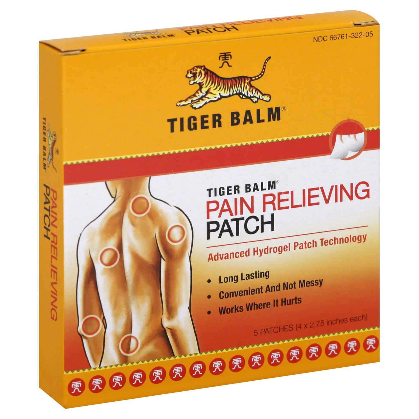 Tiger Balm® Pain Relieving Patch, 5 ct