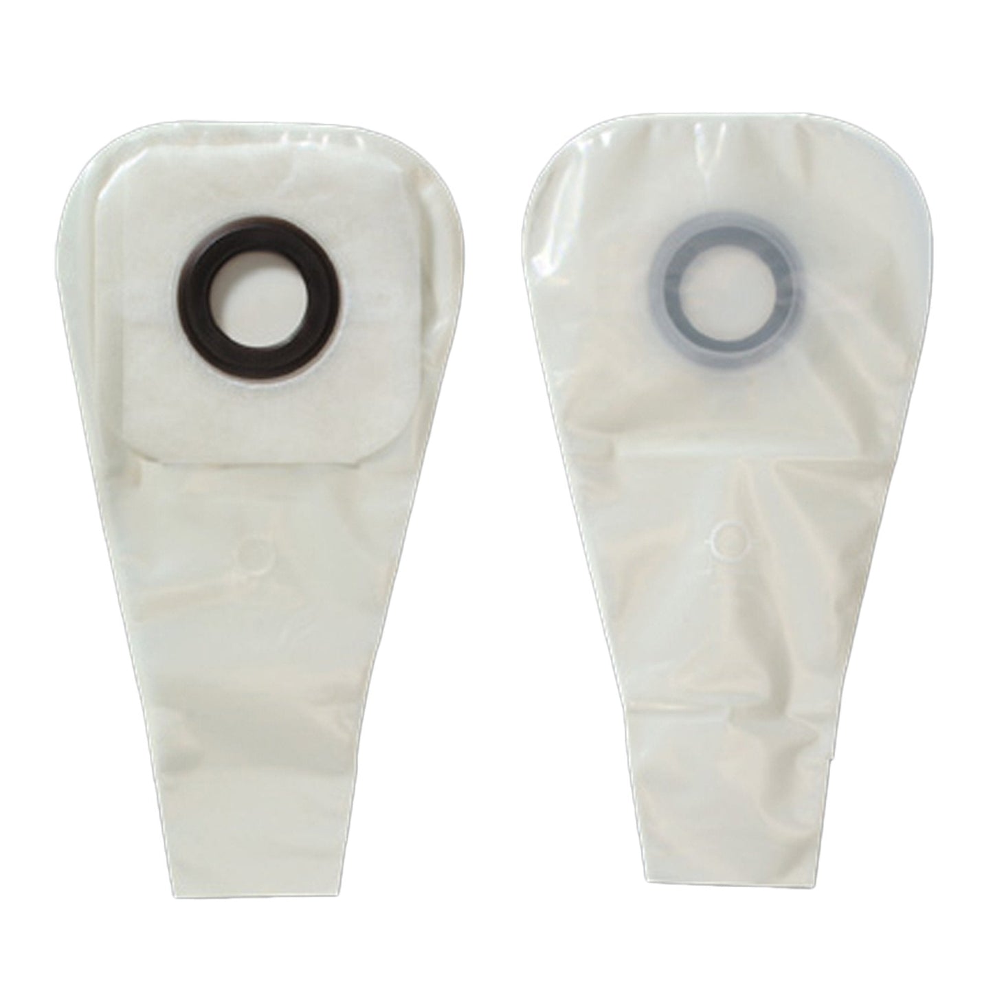 One-Piece Drainable Transparent Ostomy Pouch, 12 Inch Length, 2 Inch Flange, 30 ct