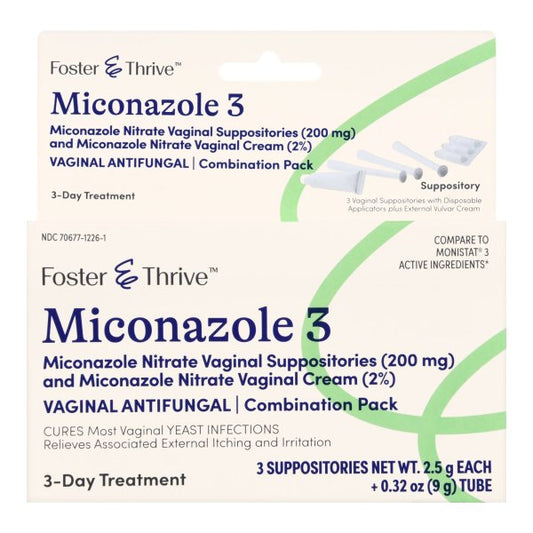 Foster & Thrive™ Miconazole Antifungal 3 Day Combination Kit