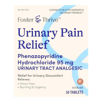 Foster & Thrive Urinary Pain Relief Tablets, 30 CT