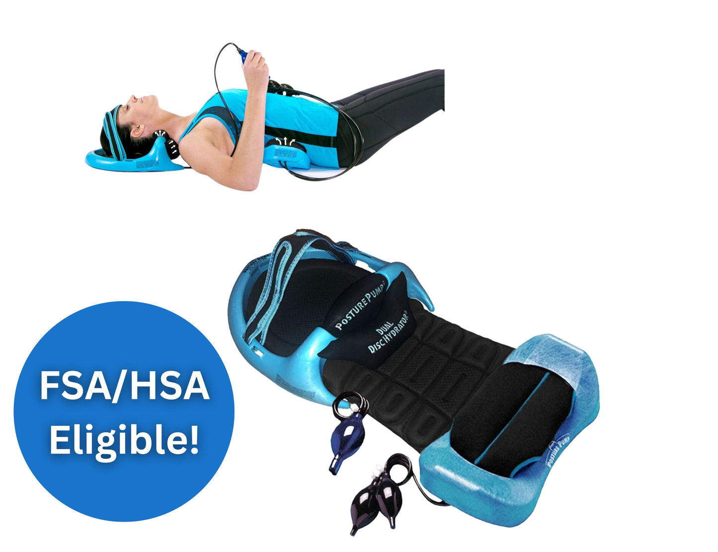 Posture Pump® Dual Deluxe Full Spine Spinal Traction