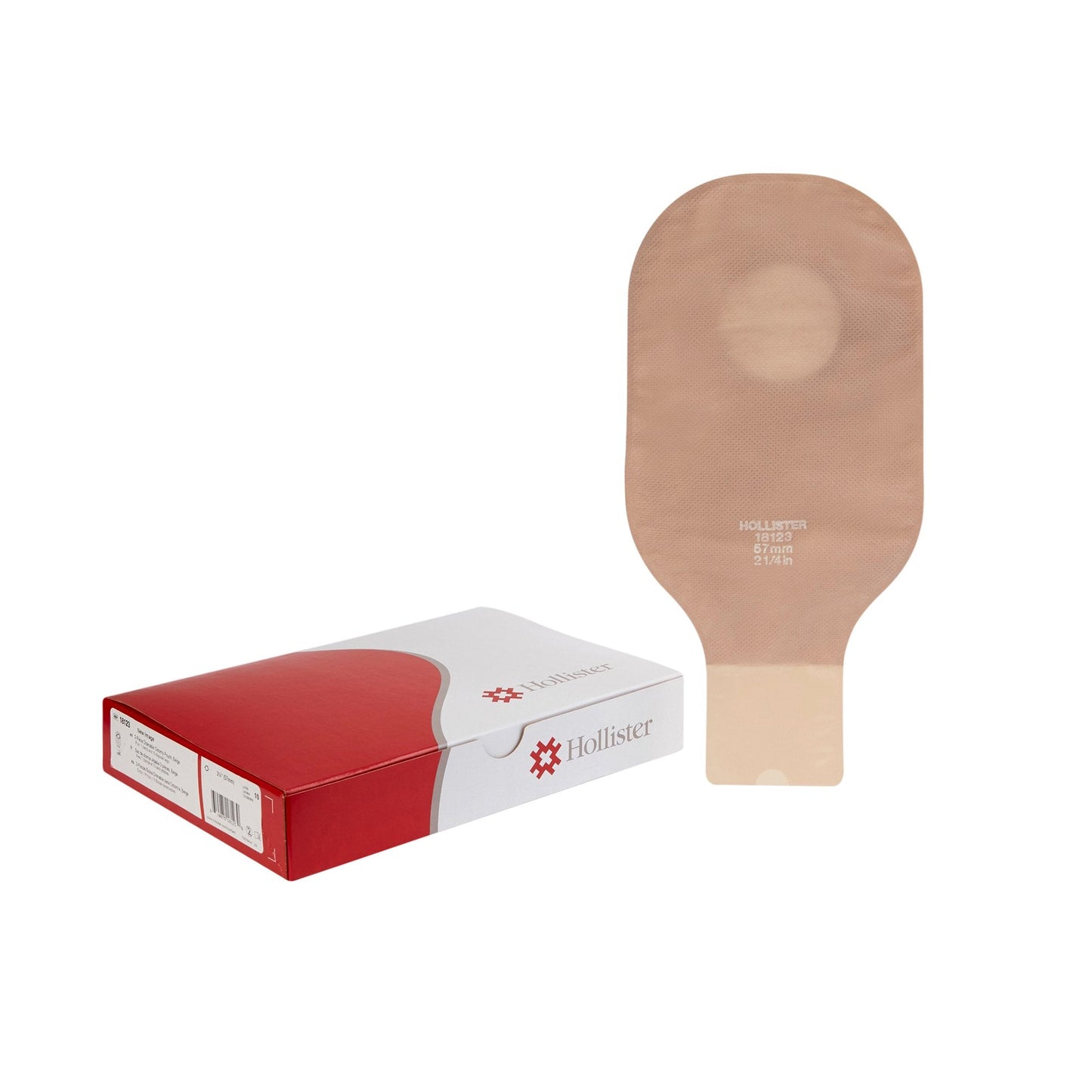 New Image™ Drainable Beige Colostomy Pouch, 12 " Length, 2.25 " 18123