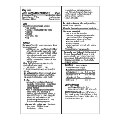 Vicks DayQuil Cough, Cold & Flu Daytime Relief Liquid