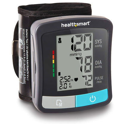 Mabis Digital Blood Pressure Wrist Unit, 2 User Storage