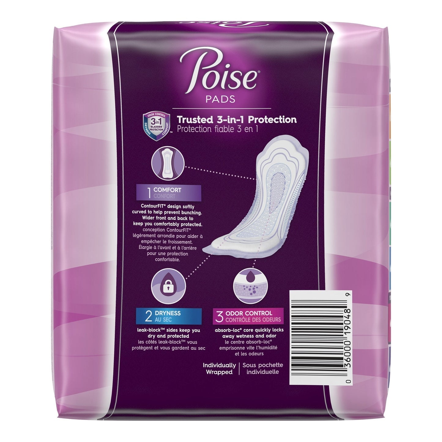 Poise Bladder Control Pads for Women, Heavy Absorbency, Regular Length
