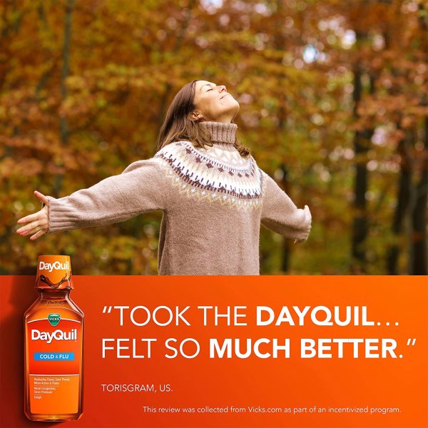 Vicks DayQuil Cough, Cold & Flu Daytime Relief Liquid