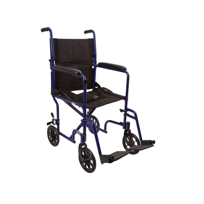 McKesson Lightweight Aluminum Transport Chair, 300 lb. Capacity