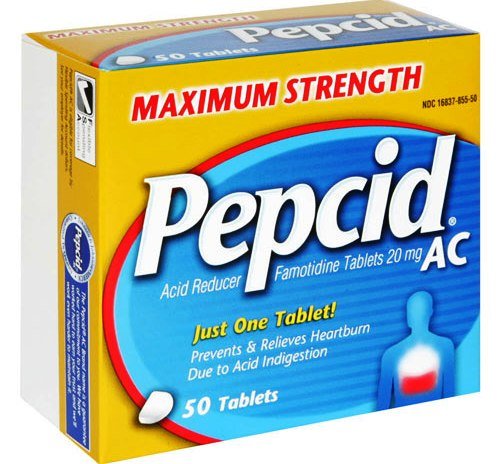 Pepcid AC Maximum Strength Tablets, 20 mg.