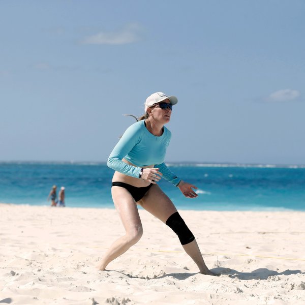 Green Drop Infused Compression Recovery Sleeve Knee Support