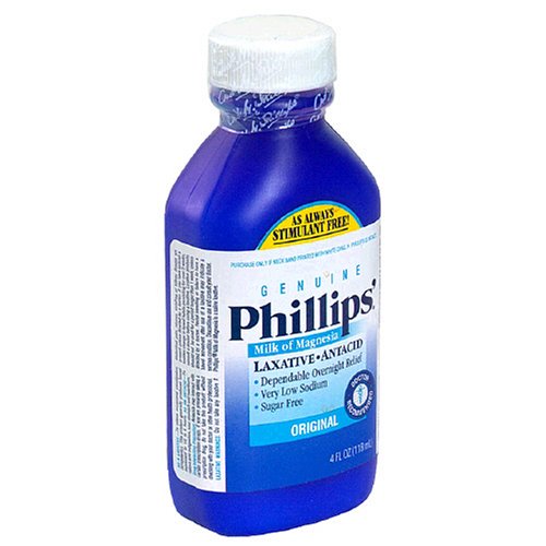 Phillips'® Milk of Magnesia Magnesium Hydroxide Laxative, 4 oz.