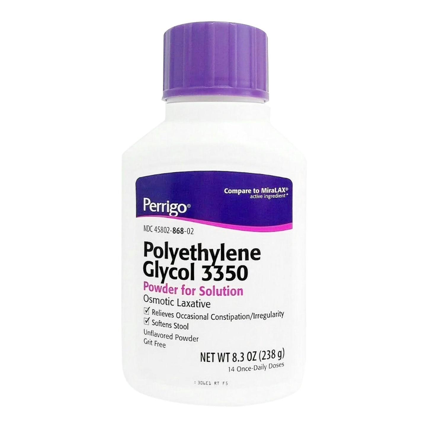 Perrigo Polyethylene Glycol 3350 Laxative, 7 doses