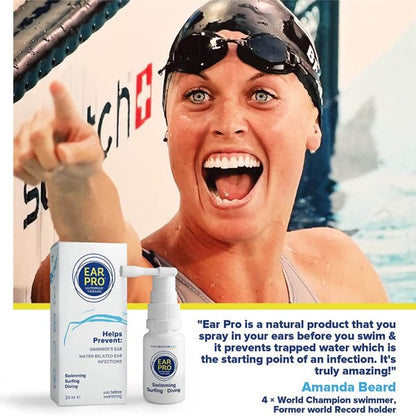 Ear Pro Water Repellant Ear Spray, for Swimming, Diving, Surfing