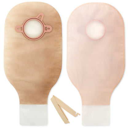 New Image™ Drainable Transparent Colostomy Pouch, 12 " Length, 2.25 " Flange