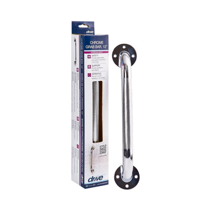 Drive™ Chrome Knurled Grab Bar, 12"