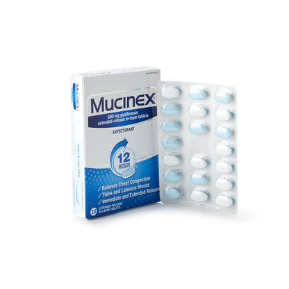 Mucinex 12-HR Chest Congestion Expectorant Extended Release Tablets