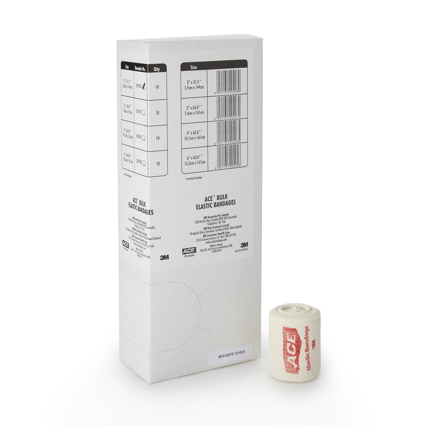 3M™ ACE™ Clip Detached Closure Elastic Bandage, 2 Inch x 5 Yard, 10 ct