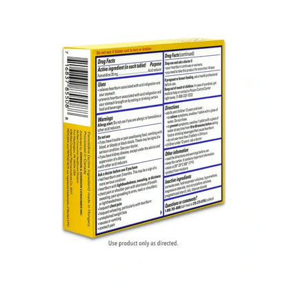 Pepcid AC Maximum Strength Tablets, 20 mg.