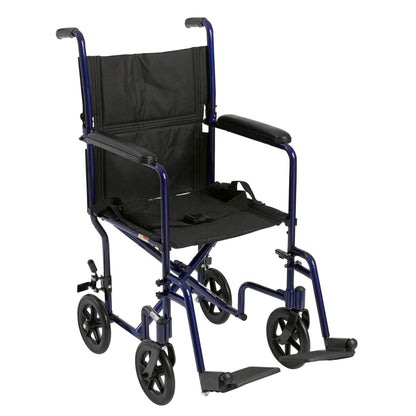 McKesson Lightweight Aluminum Transport Chair, 300 lb. Capacity