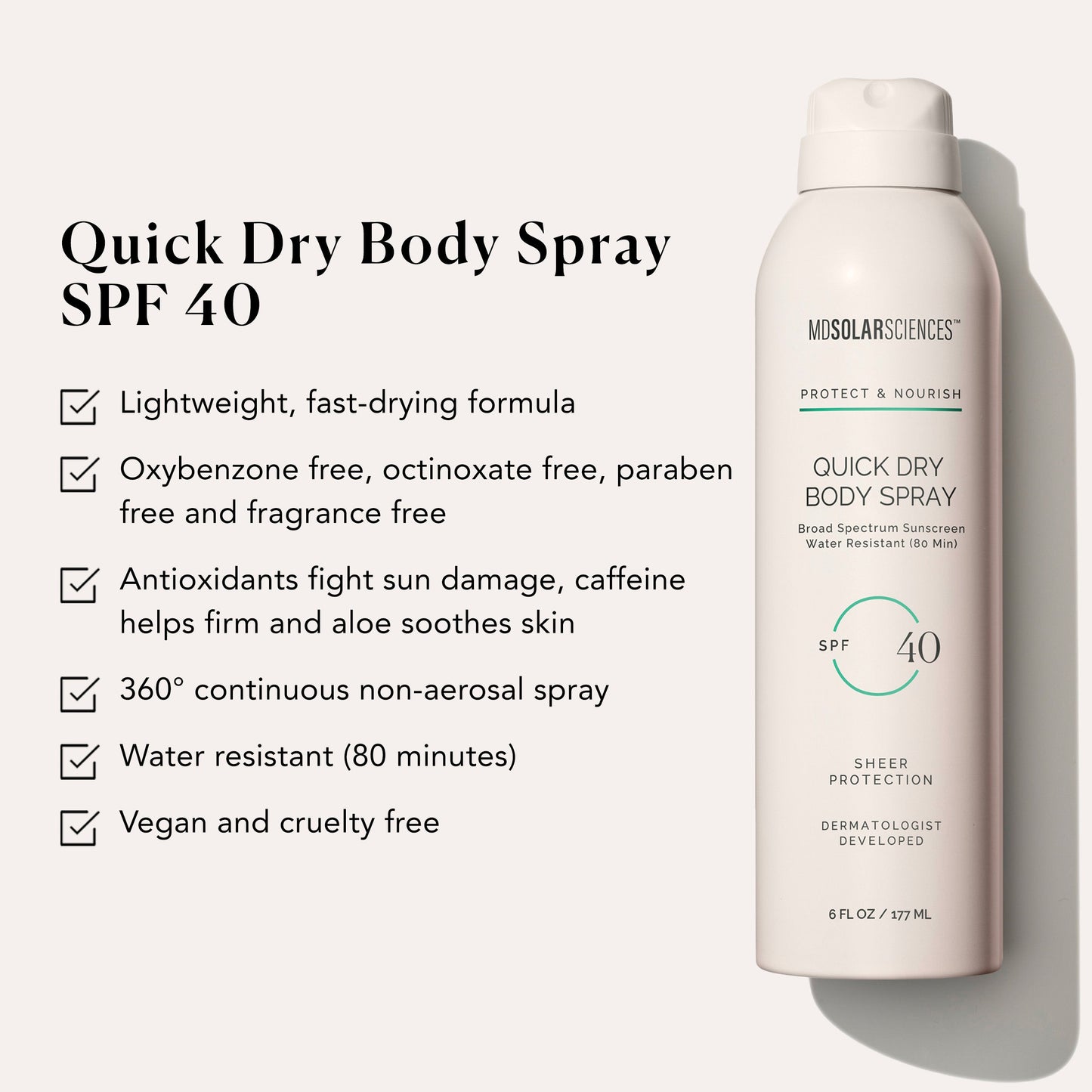 MDSolarSciences Quick Dry Sray SPF 40 Duo