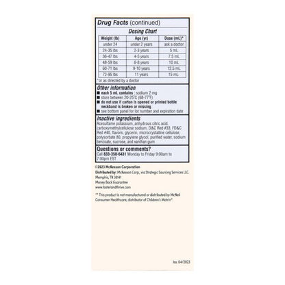 Foster & Thrive Ibuprofen Children's Pain Relief Liquid, Multiple flavors