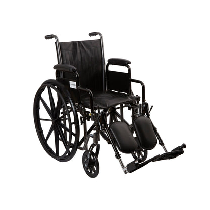 McKesson Wheelchair, 16 Inch Seat Width, Legrest