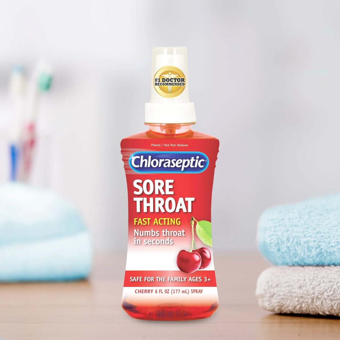 Chloraseptic® Phenol Sore Throat Relief Spray, 6 oz.