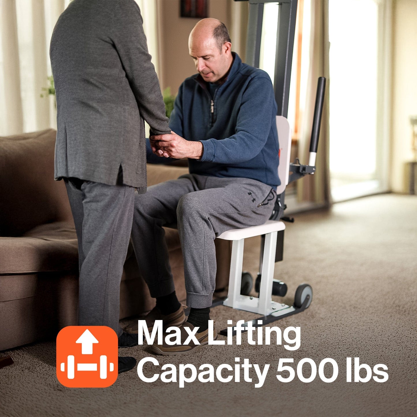 SuperHandy GoRise FS - Electric Floor to Standing Lift Assistant - 500Lbs Weight Limit