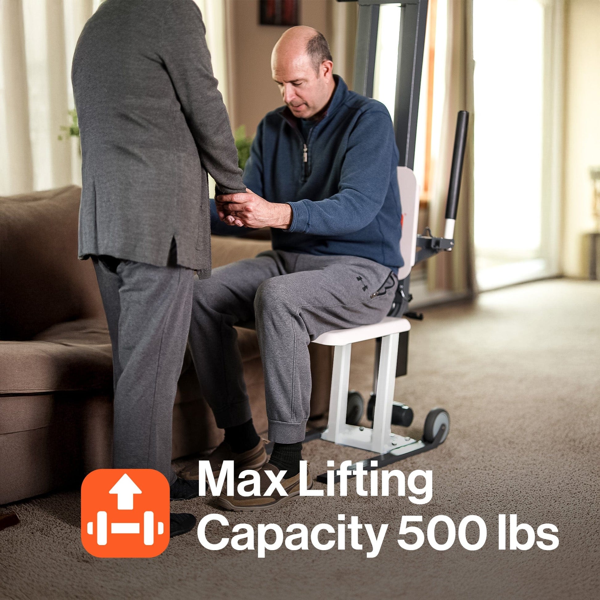 SuperHandy GoRise FS - Electric Floor to Standing Lift Assistant - 500Lbs Weight Limit