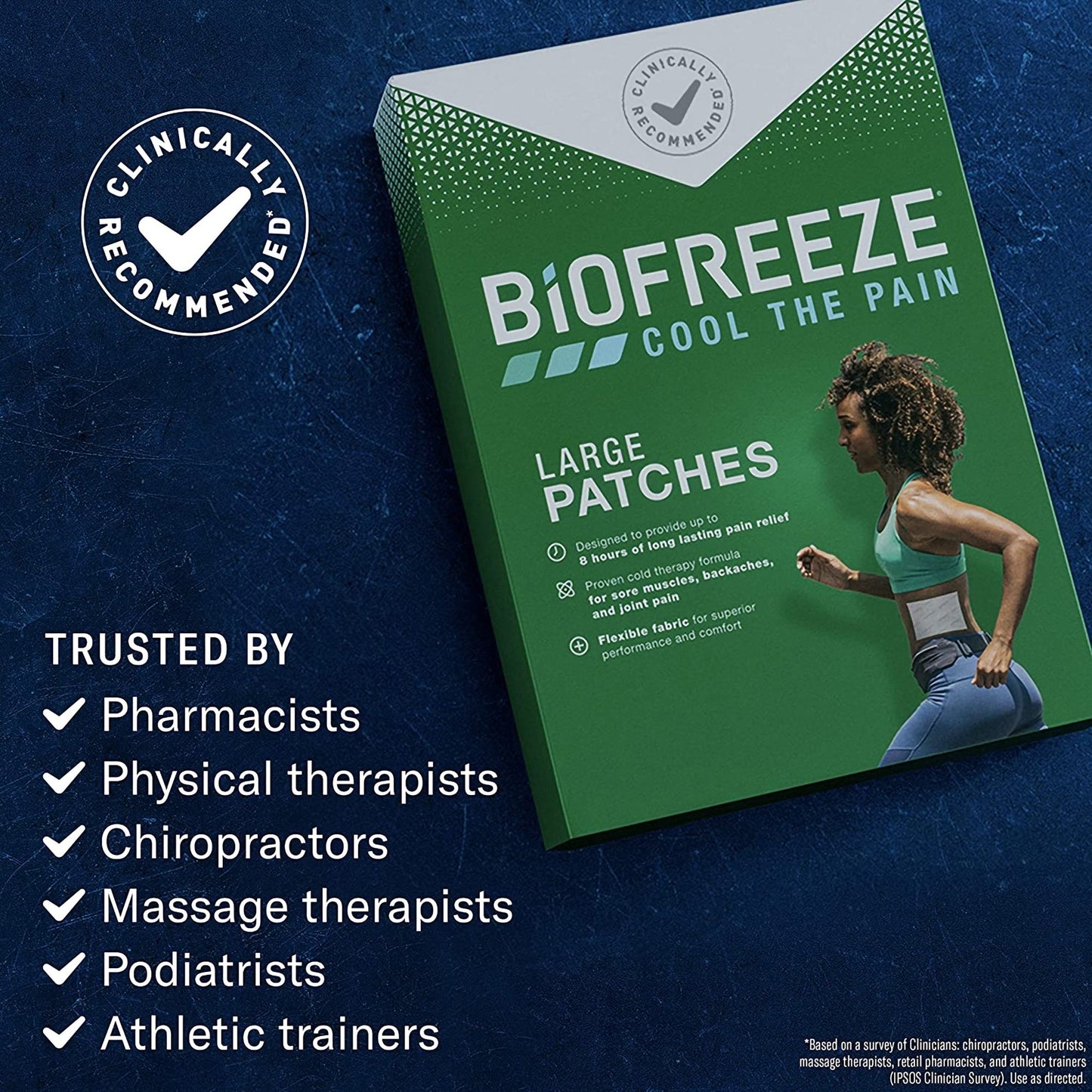 Biofreeze™ Menthol Topical Pain Relief Large Patches, 5 ct.