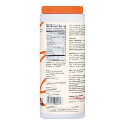 Foster & Thrive Fiber Powder Psyllium Husk, Orange Flavor, 48 Servings