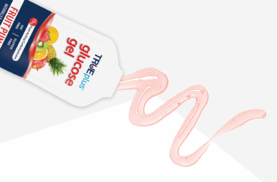 TRUEplus™ Fruit Punch Fast-Acting Glucose Gel, Travel Size, 1.1 fl oz