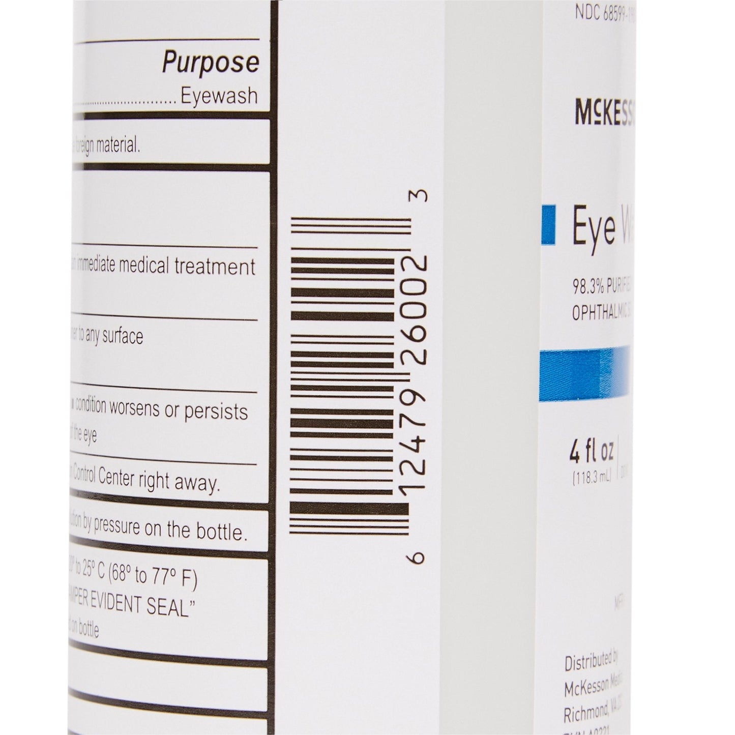 McKesson Eye Wash Solution, 4-ounce Squeeze Bottle