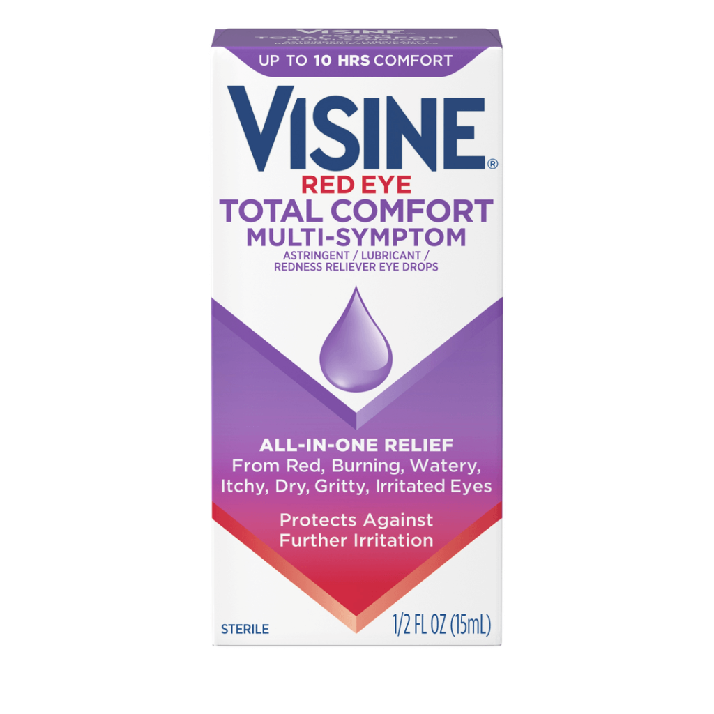 Visine Red Eye Multiple-Symptom Relief Eye Drops, 0.5 oz.