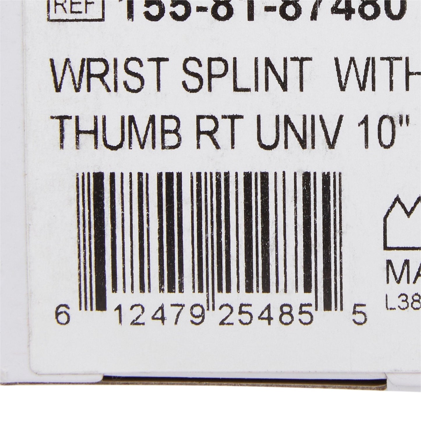 McKesson Right Wrist Splint with Abducted Thumb, One Size Fits Most
