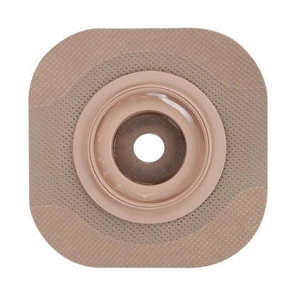 New Image Flat CeraPlus Skin Barrier, Extended Wear, Beige, 1.75" Flange, 1.25" Opening