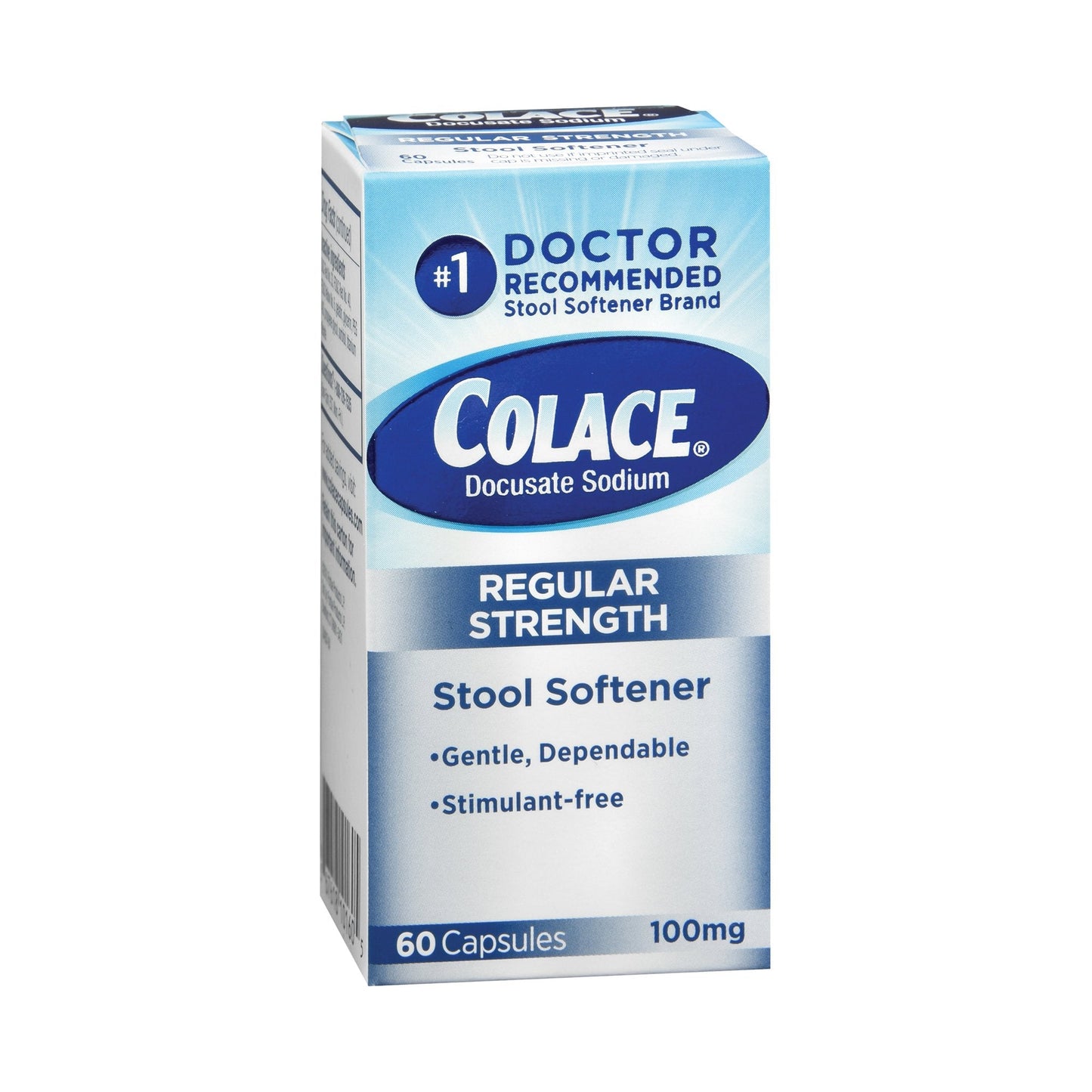Colace® Regular Strength Stool Softener Capsules, 100 mg. 60 ct.