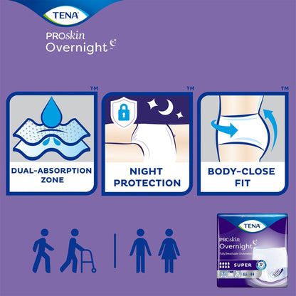 Tena® Overnight Super Absorbent Underwear, XL, 12 ct