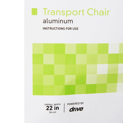 McKesson Lightweight Aluminum Transport Chair, 300 lb. Capacity