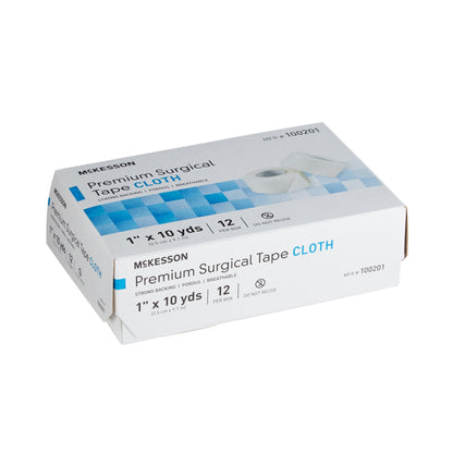 McKesson Silk-Like Cloth Medical Tape, 1 " x 10 Yard, White