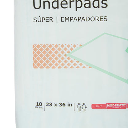 McKesson Super Moderate Absorbency Underpad, 23 x 36 Inch, 150 ct