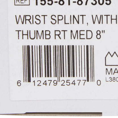 McKesson Right Wrist Splint with Abducted Thumb, Medium