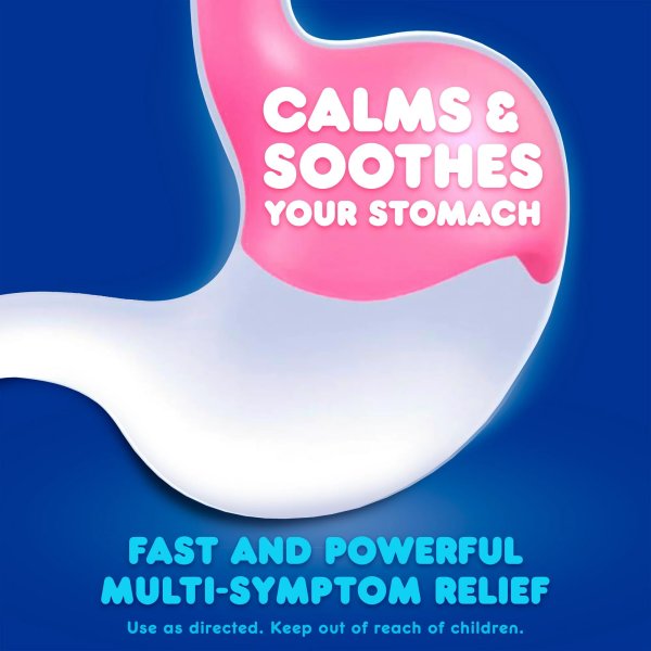 Pepto Bismol Ultra Strength 5 Symptom Relief Liquid, Original Flavor