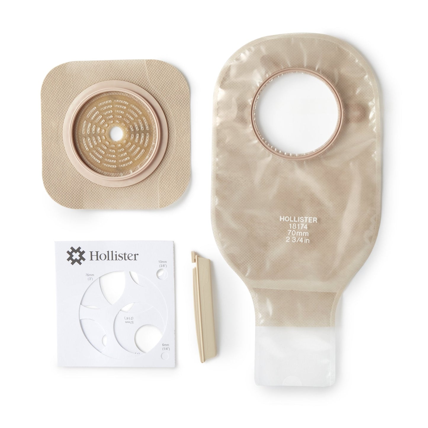 New Image™ Two-Piece Drainable Clear Ileostomy /Colostomy Kit, 12 " Length, 2.75 " Flange