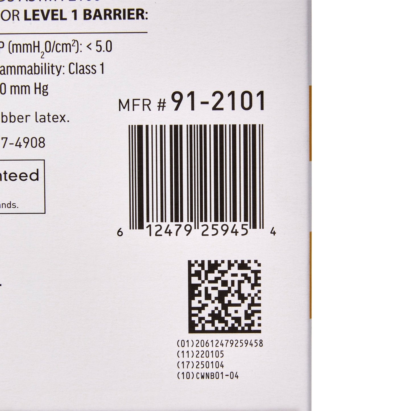McKesson ASTM Level 1 Medical Face Masks, Yellow