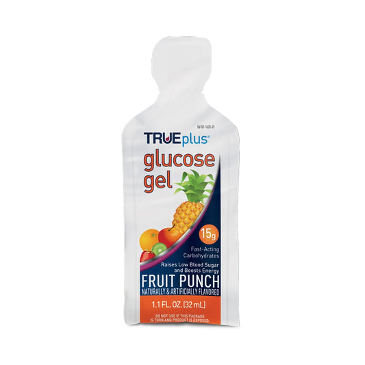 TRUEplus™ Fruit Punch Fast-Acting Glucose Gel, Travel Size, 1.1 fl oz