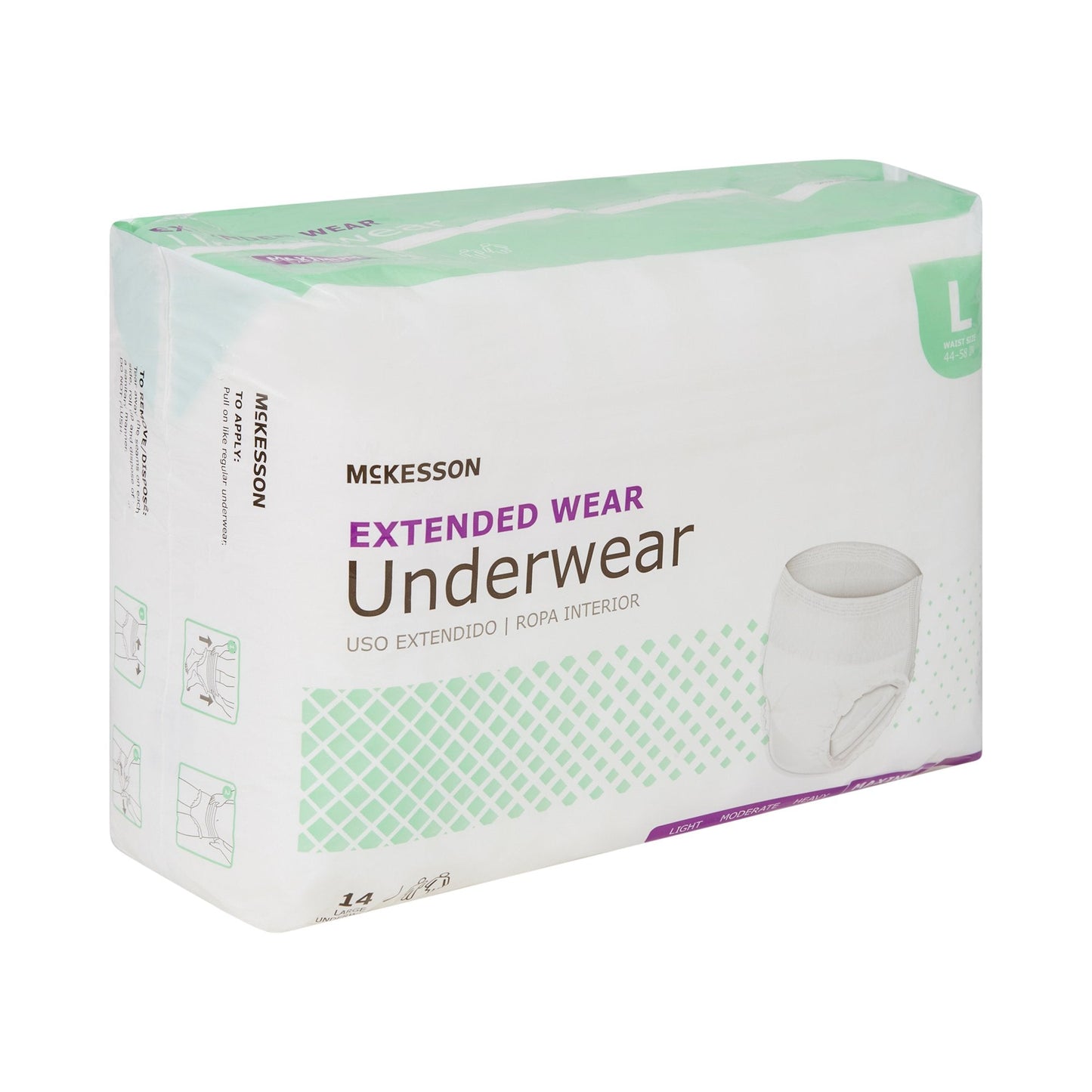 McKesson Extended Wear Maximum Absorbent Underwear, Large, 56 ct